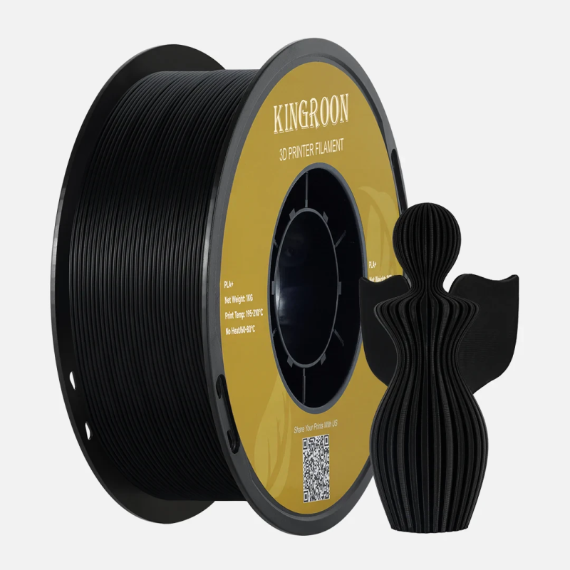 PLA+ Kingroon чорний 1кг (1.75мм) PLA+ Kingroon чорний 1кг (1.75мм)